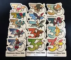 ポケモン 韓国限定 30周年ロゴ ステッカー 17枚 まとめ売り ポップアップ⑤