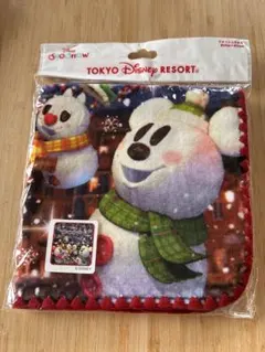 東京ディズニーリゾート クリスマス　雪だるま　ハンドタオル