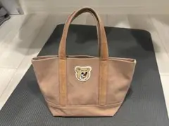 新品】FEILER☆オールドテディ ワッペントートバッグ（ベージュ）大