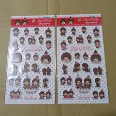 セリア モンチッチ ぷくっとシール 2点セット