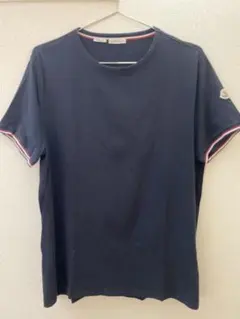 MONCLER A1665 Tシャツ M 紺 半袖 袖ロゴワッペン - メルカリ