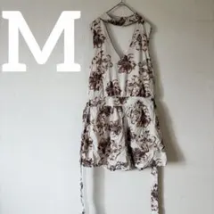 【美品】Loveriche 花柄ロンパース オールインワン 【M】