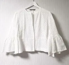 ★美品★ZARA ショートカーディガン ホワイト