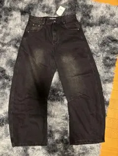 V9 STAR JEANS ブラック ワイドパンツ - メルカリ