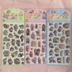 ラブブ　ぷっくり　3D 立体　シール