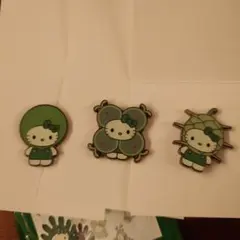 日本館 藻類 キティピンバッジ シアワセモ　ミノヒゲムシ　マリモ　万博　限定