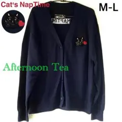 新品★アフタヌーンティー× Cat's NapTime★刺繍カーディガン★M-Lのサムネイル