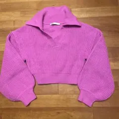 ZARA ピンク ニット M 処分価格
