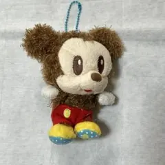 ミッキー ぬいぐるみ ストラップ付き 約10cm