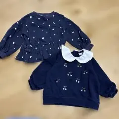 女の子トレーナー　長袖トップス90センチ まとめ売りプティマイン　アプレレクール