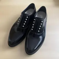 ★TEMPERATE★ レインシューズ ★パール装飾　防水　23.5cm
