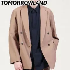 美品✨TOMORROWLAND　ダブルブレステッド4Bジャケット　キャメル
