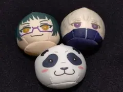 呪術廻戦　おまんじゅうにぎにぎマスコット　禪院真希　狗巻棘　パンダ　3点セット