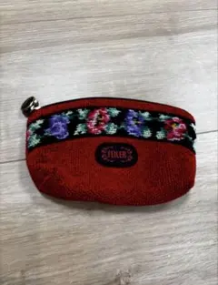 【美品】フェイラー ポーチ 花柄 レッドのサムネイル