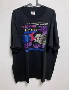 【90s❗️】企業 メッセージ Tシャツ XL シングルステッチ USA製 黒