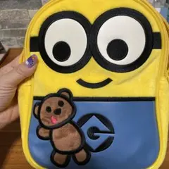 ミニオン リュック テディベア刺繍付き