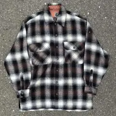 80s 90s 古着 vintage オンブレチェックシャツ ネルシャツ