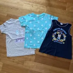 size110女児まとめ売りキッズ Tシャツ 3枚セット