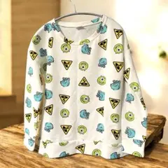 【美品】　ディズニー　スウェット　トレーナー　モンスターズインク　マイク　サリー