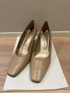 銀座かねまつ woman&myself パンプス ベージュ 23.5cm