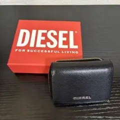 DIESEL メンズ カラーブラック 三つ折財布のサムネイル