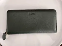 月末セール！バルコス　長財布　グリーンxゴールド　日本製