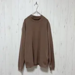 Y44 wmb ワークマン 長袖カットソー ハイネック M メンズ ブラウン系