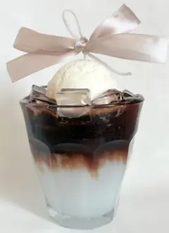 即購入OK☆本物みたいなアイスクリームカフェラテキャンドル☆アフォガード風