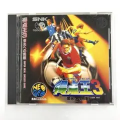 美品 得点王3 スーパーフェリアル サッカーゲーム SNK ネオジオCD
