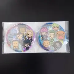 2 ハンターハンター スクエア缶バッジ 冨樫義博展 ヒソカ クロロ 幻影