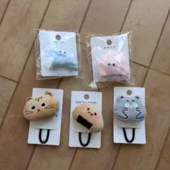 動物デザイン ヘアクリップ 5個セット