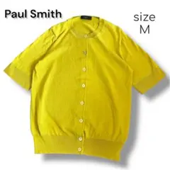 ポールスミス ブラック 半袖 カーディガン ニット トップス 羽織り