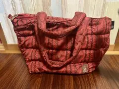 ルートート(ROOTOTE) 赤いキルティングトートバッグ