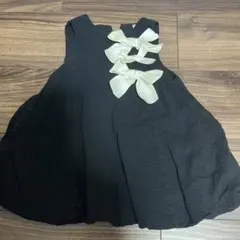 petit main ワンピース 80cm ブラック リボンのサムネイル