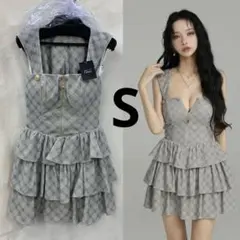 S 4621 ローブドフルールグロッシー　キャバドレス