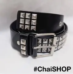 スタッズベルト黒 y2k sk8 スケーター ロック デニム ブラック