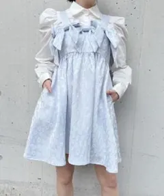 新品未使用 【MINAMI×jouetie】 レースボレロフーディ ブルー - メルカリ