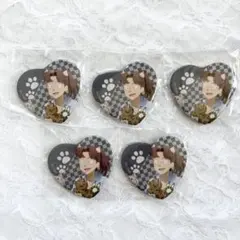 忍たま乱太郎 ナンジャタウン ハート缶バッジ 山田利吉