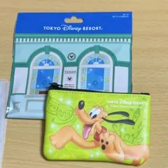 ディズニーリゾート　チケット柄　ポーチ　プルート