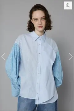HeRIN.CYE ウィーブモチーフのビックシャツ