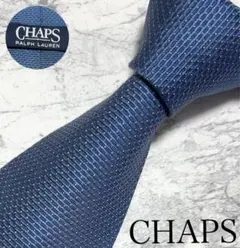 CHAPS ネクタイ ソリッド ブルー