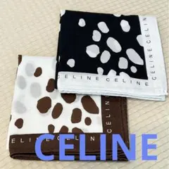CELINE アニマルハンカチ 2枚セット
