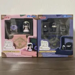 コナン　プチワールドメモリーズ　ミニフィギュア　毛利蘭・工藤新一　２点セット