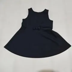 ★ブラックリボン付きワンピース 90サイズ