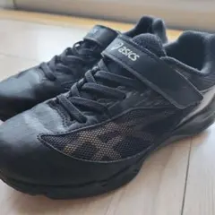 asics 黒 スニーカー ベルクロ20cm