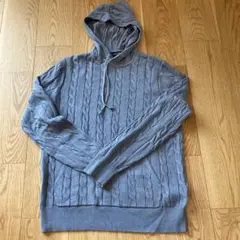 Brooks Brothers コットン フーデッドセーター ブルーグレーMのサムネイル