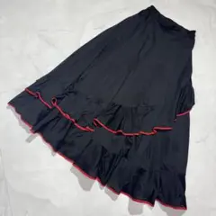フラメンコ　ファルダ　新品　黒　レッスンファルダ　フラメンコ衣装　Leirena フラメンコ ファルダ 新品 黒 フラメンコ衣装 レッスンファルダ