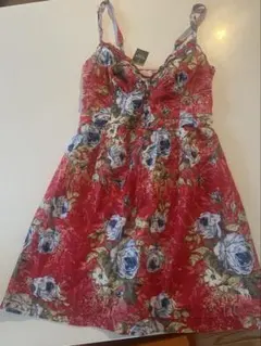 最終価格！新品Abercrombie & Fitch 花柄キャミワンピース Lのサムネイル