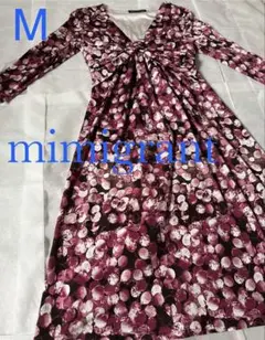 美品☆ミミグラント☆ストレッチワンピース☆Mサイズのサムネイル