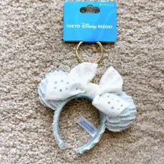 ディズニー カチューシャ キーホルダー ミニー ブルー レースリボン 4